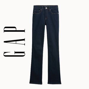 Gap Mid Rise Universal Baby Boot Cut Jeans Dark Wash 6/28